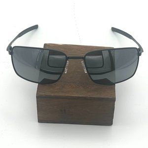 Oakley Square Wire OO4075-05 Matte Black, Black Iridium Polarized Sunglasses